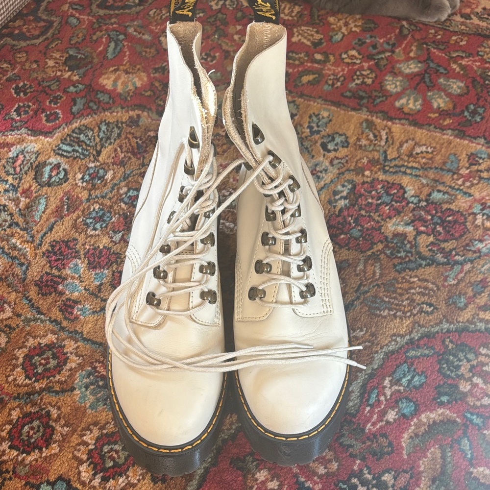 Dr. Martens Off-White Combat Boots